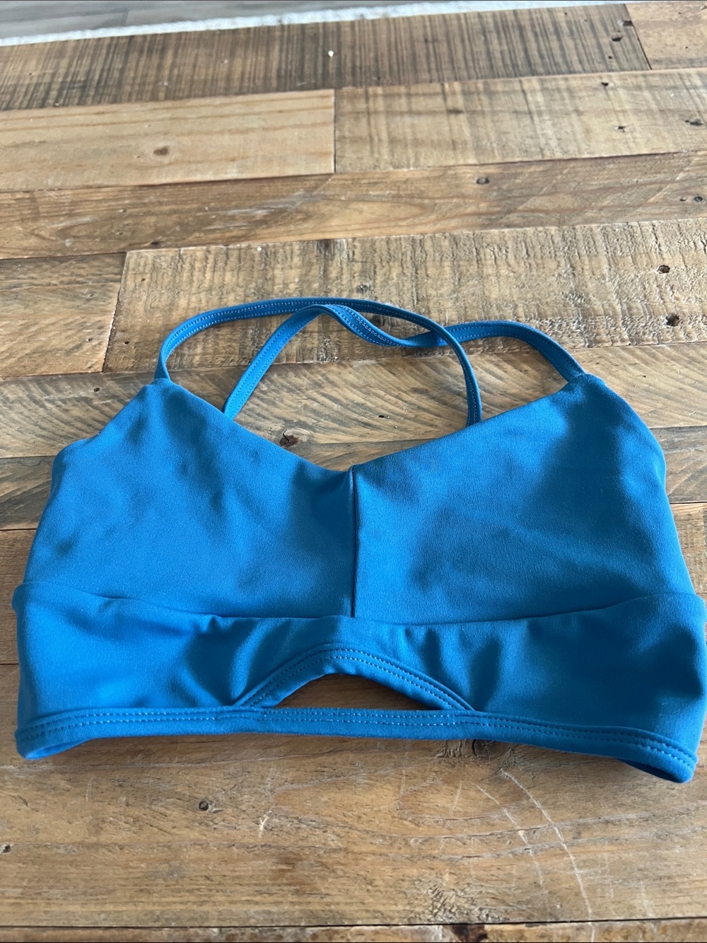 Blue Strappy Bralette by 5 dancewear.  Size women’s XX Small.